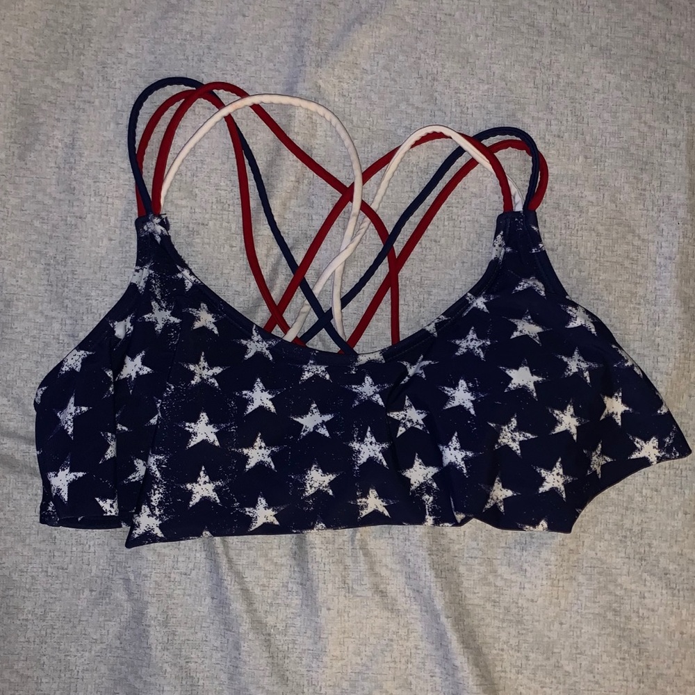 Xhilaration American Swim Top